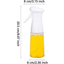 Şeffaf Cam Yağdanlık 200 Ml, Şık ve Pratik Kullanım Sağlar.