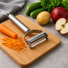 Paslanmaz Çelik Sebze Soyucu Jülyen ve Dilimleme Bıçaklı Mutfak Aleti