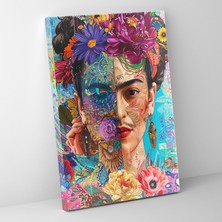 Popcas Frida Kahlo Tarzı Duvar Sanatı - Frida Kahlo Kanvas Tablo Ev Dekorasyonu