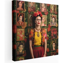 Popcas Frida Kahlo Kanvas Tablo - Erken Dönem Eserleri Frida Kahlo