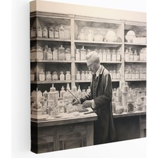 Popcas Farmasötik Sanat Kanvas Tablo - Tıp Eczacı Eczane Kanvas Tablo