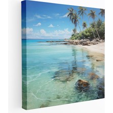 Popcas Dünyanın En Güzel Manzaraları - Tropikal Cennet Yağlı Boya Kanvas Tablo - Ev Dekorasyonu Için Dünyanın En Güzel Manzaraları - Duvar Sanatı