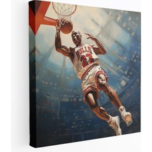 Popcas Michael Jordan Kanvas Tablo - Duvar Sanatı