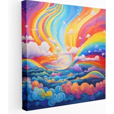 Popcas Renkli Görsel Kanvas Tablo - Olumlu Enerjili Duvar Sanatı