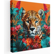 Popcas Çita Duvar Sanatı - Egzotik Harman - Duvar Sanatı Kanvas Tablo - Çita Kanvas Tablo Baskı