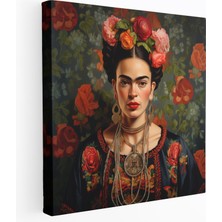 Popcas Gerçekçi Frida Kahlo Kanvas Tablo - Frida Kahlo Kanvas Ev Dekorasyonu