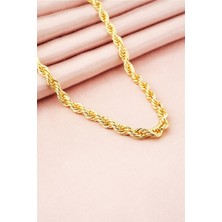 By Zeyna Aksesuar Kadın 40 cm Basic Burgu Zincir Kolye