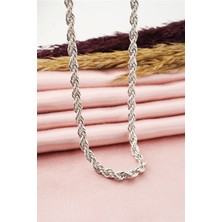 By Zeyna Aksesuar Kadın 40 cm Basic Burgu Zincir Kolye