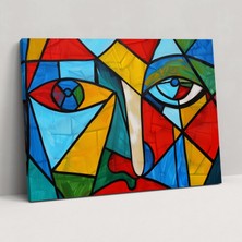 Popcas Picasso Esintili Duvar Sanatı - Pablo Picasso Duvar Sanatı Kanvas Tablo