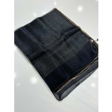 Armanda Taşlı Simli Tül Şal %30 Ipek - 11