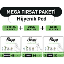 Sleepy Natural Ultra Hassas Hijyenik Ped Mega Fırsat Paketi 116 Adet