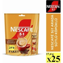Nescafe 3'ü 1 Arada Sütlü Köpüklü 25'li Paket 25X17. 4G