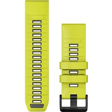 Garmin Quickfit 26 mm Yedek Kayış - Amp Sarı/grafit Silikon
