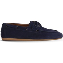 Bueno Shoes Lacivert Süet Kadın Düz Ayakkabı 01WE6702 01WE6702