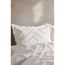 Bohera Çift Kişilik Yatak Örtüsü Ekru