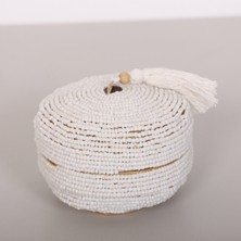 Mylamp Bali Boncuklu Bambu Saklama Kutusu 16X10 cm