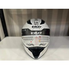 Sway Kask Sway Sw 850 Whıte/silver Full Face