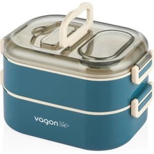 Vagon Lıfe Lunch Box 1000 ml Beslenme Kabı Lacivert Vgn 7081