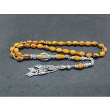 Zeyn Usta Eseri Imame Gümüş Nakkaş Pençe Model Sıkma Kehribar Sertifikalı 8401