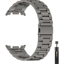 Samsung Galaxy Watch 8 40MM - Watch 8 44MM - Watch 8 Classic 46MM Uyumlu Paslanmaz Çelik Metal Bakla Kordon