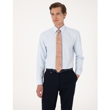 Pierre Cardin Erkek Açık Mavi Regular Fit Uzun Kollu Basic Gömlek 50316742-VR003