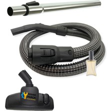 Yedek Parça Pendik Arçelik Uyumlu S 7564 Süpürge Çelik Telli Hortumu Emici Başlığı Boru Hediyeli