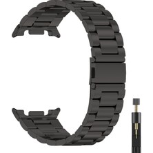 Samsung Galaxy Watch 8 40MM - Watch 8 44MM - Watch 8 Classic 46MM Uyumlu Paslanmaz Çelik Metal Bakla Kordon