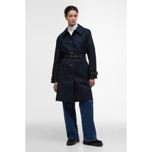 Barbour Maia Showerproof Ceket NY75 Dark Navy/hessian Tartan