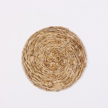 Mylamp Side Doğal Abaka 42 cm Duvar Dekorasyon Tabağı