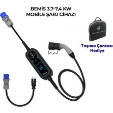 Bemis 3,7 - 7,4 Kw Mono Mobil Araç Şarj Aleti - 5 Metre