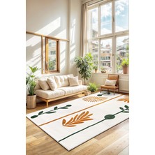 Makinede Yıkanabilir Kaymaz Taban Leke Tutmaz Salon Halısı Mutfak Halısı ve Yolluk
