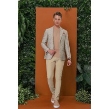 Efor Erkek P 1120 Slim Fit Bej Spor Pantolon