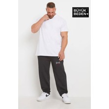 Erkek Büyük Beden Buyuk Brooklyn Baskılı Ince Eşofman Altı  SPR25BEA50