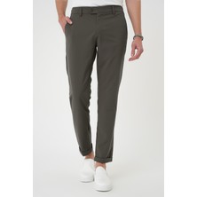 Efor Erkek Comfort Fit Beli Lastikli Yan Cep Haki Jogger Pantolon P 1150