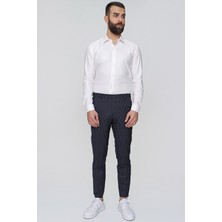 P 1081 Slim Fit Lacivert Spor Pantolon