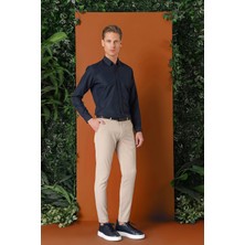 Efor Erkek Slim Fit Yan Cep Esnek Pamuk Casual Bej Pantolon P 1147