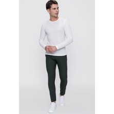 P 1086 Slim Fit Yeşil Spor Pantolon