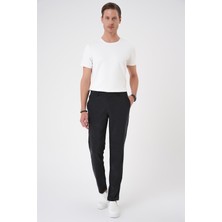 Efor Erkek Comfort Beli Lastikli Rayon Karışımlı Siyah Jogger Pantolon  P 1194