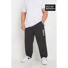 Erkek Büyük Beden Brooklyn Baskılı Ince Eşofman Altı  SPR25BEA54