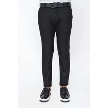 P 1104 Slim Fit Koyu Siyah Spor Pantolon