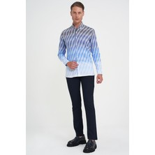 Comfort Fit Beli Lastikli Yandan Tokalı Esnek Lacivert Jogger Pantolon P 1178