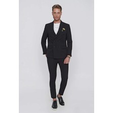 Efor Erkek P 1099 Slim Fit Siyah Spor Pantolon