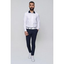 Efor Erkek Slim Fit Yan Cep Esnek Pamuklu Casual Lacivert Pantolon P 1088