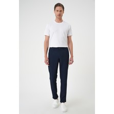 Efor Erkek Slim Fit Waffle Kumaş Esnek Pamuk Lacivert Pantolon P 1168