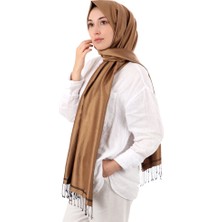 Bronz Siyah Çift Taraflı Ipek Şal