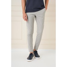 Efor Erkek Slim Fit Yan Cepli Düz Esnek Pamuk Casual Çağla Pantolon P 1144