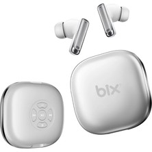 Bix Tw9 Soundcraft Enc Çift Mikrofon Gürültü Engelleme ve Uzaktan Kontrol Edilebilir Kumanda Tuşlu Şarj Kutusu Özellikli Bluetooth 5.4 Tws Kablosuz Kulaklık