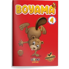 Gong Çocuk 6'lı Aktiviteli Boyama Seti | Pedagog Onaylı | Meb Uyumlu 2024 | Eğitici ve Eğlenceli