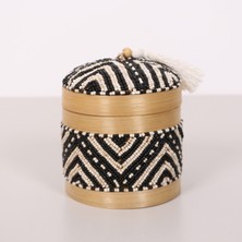 Mylamp Bali Boncuklu Bambu Saklama Kutusu S 12X14 cm