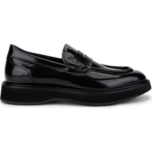 Giampiero Nicola Erkek Hakiki Deri Siyah Casual Ayakkabı 664 E434105 Erk Ayk SK25-26 Nero